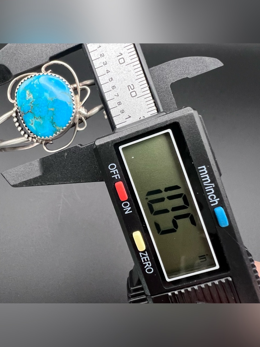 Native American Turquoise Cuff - Picture 8 of 8